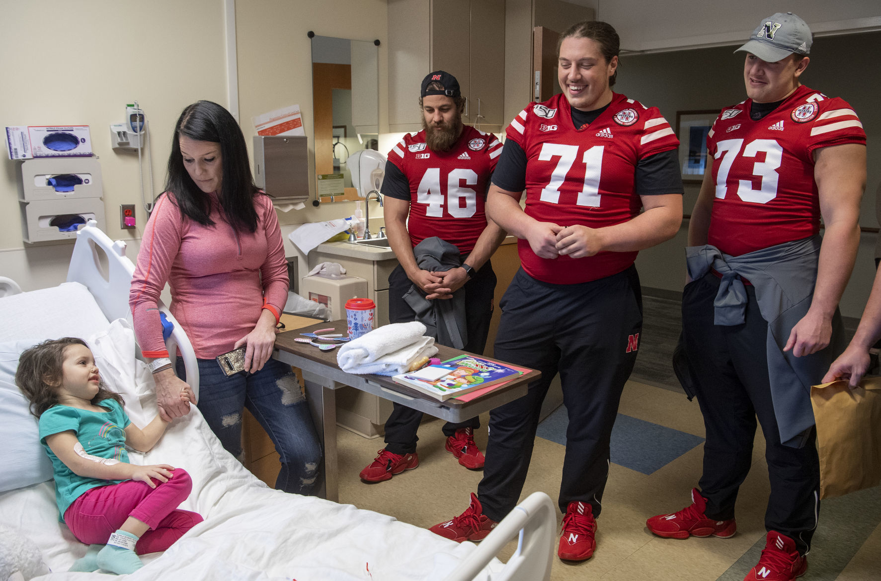 Huskers Visit CHI Health St. Elizabeth, 11.27